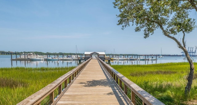 300 Bucksley Ln Unit 102, Charleston, SC 29492 - dock area with a water view