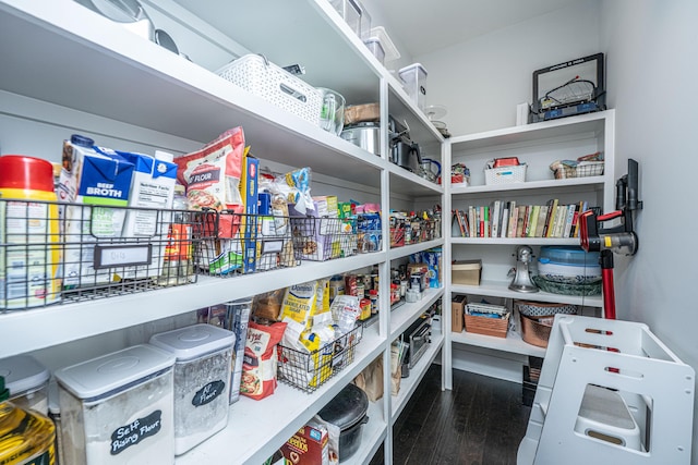 view of pantry