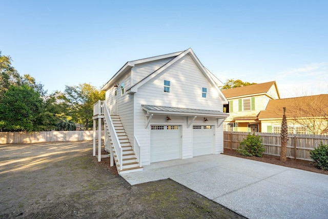 view of side of property