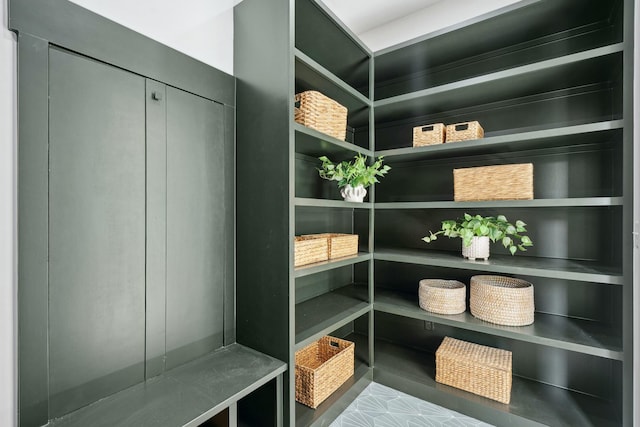 view of storage area