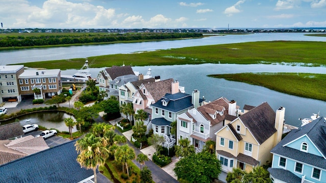 1646 Marsh Harbor Ln, Mount Pleasant, SC 29464 - aerial view of residential area featuring a large body of water