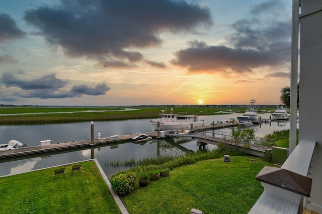 1646 Marsh Harbor Ln, Mount Pleasant, SC 29464 - water view with a boat dock