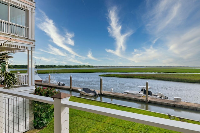1646 Marsh Harbor Ln, Mount Pleasant, SC 29464 - water view with a boat dock