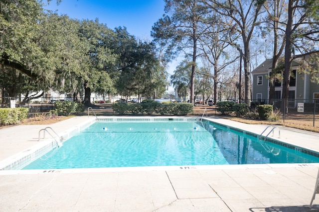 view of pool