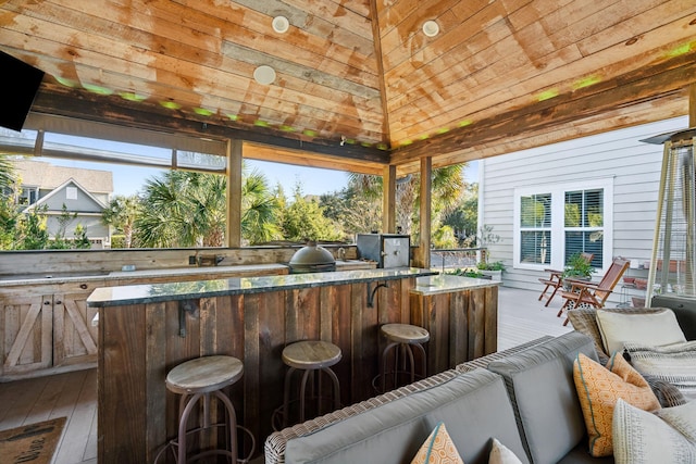 view of patio / terrace featuring area for grilling