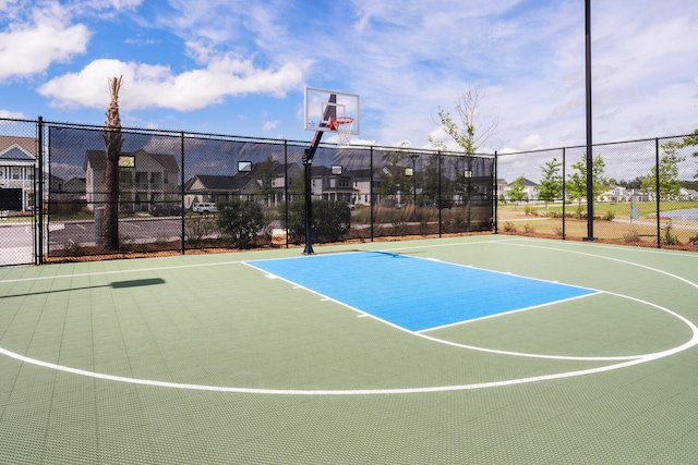 view of basketball court