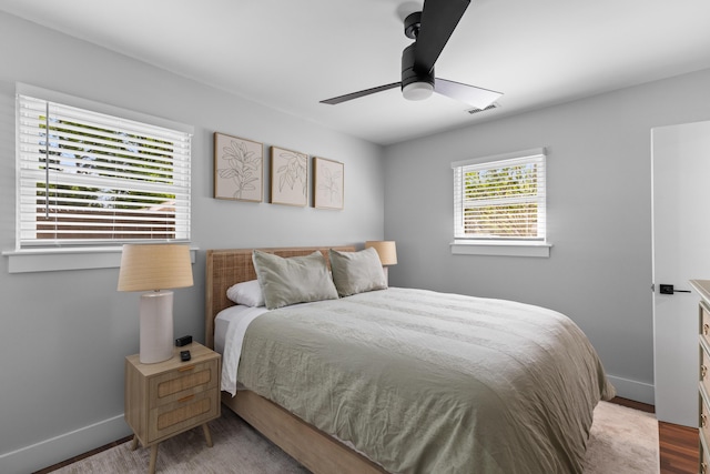 1990 Butternut St, Charleston, SC 29414 - bedroom featuring wood finished floors and a ceiling fan