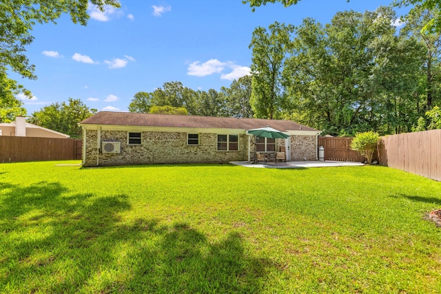 1990 Butternut St, Charleston, SC 29414 - back of house with a patio area, brick siding, and a fenced backyard