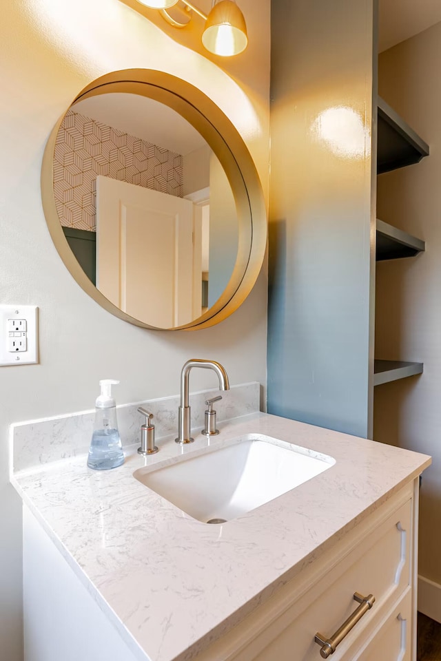 bathroom featuring vanity