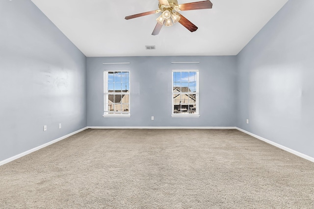 319 Deep River Rd, Summerville, SC 29486 - carpeted empty room with ceiling fan