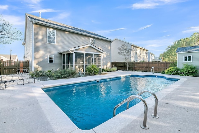 319 Deep River Rd, Summerville, SC 29486 - view of swimming pool featuring a sunroom and a patio