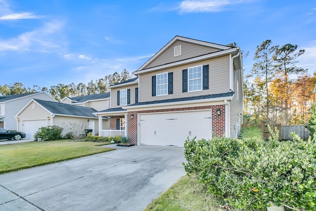 319 Deep River Rd, Summerville, SC 29486 - front of property featuring a garage and a front yard