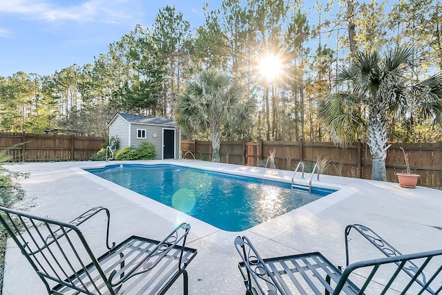 319 Deep River Rd, Summerville, SC 29486 - view of pool featuring a patio and a shed