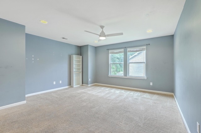 1350 Wild Goose Trl, Summerville, SC 29483 - carpeted spare room with ceiling fan and recessed lighting