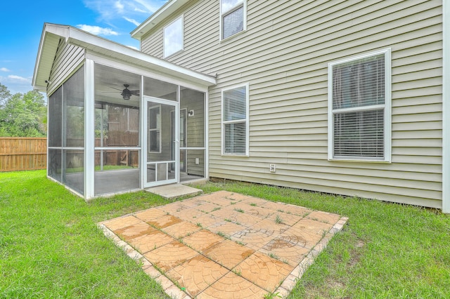1350 Wild Goose Trl, Summerville, SC 29483 - view of yard with a sunroom and a patio