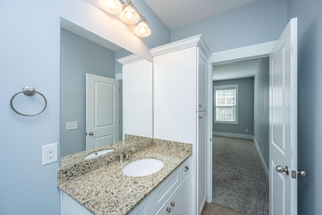 414 Hamlet Cir, Goose Creek, SC 29445 - bathroom featuring vanity and baseboards