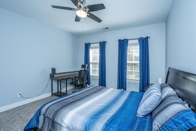 414 Hamlet Cir, Goose Creek, SC 29445 - carpeted bedroom featuring a ceiling fan and baseboards