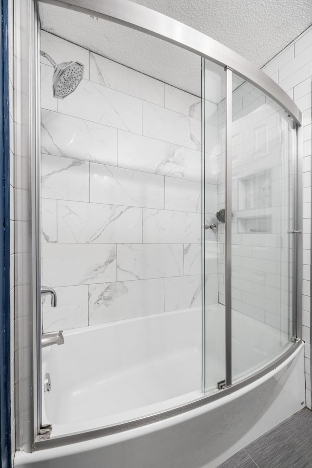 507 Stinson Dr Unit B3, Charleston, SC 29407 - full bath featuring enclosed tub / shower combo and a textured ceiling