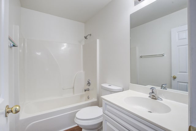 4818 Buttercup Way, Summerville, SC 29485 - bathroom featuring toilet, vanity, and shower / bathtub combination