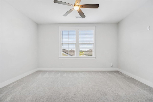 113 Grimball St, Summerville, SC 29486 - empty room with light colored carpet, a ceiling fan, and baseboards