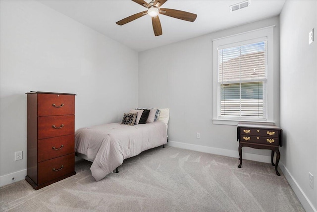 113 Grimball St, Summerville, SC 29486 - bedroom featuring baseboards, light carpet, and a ceiling fan