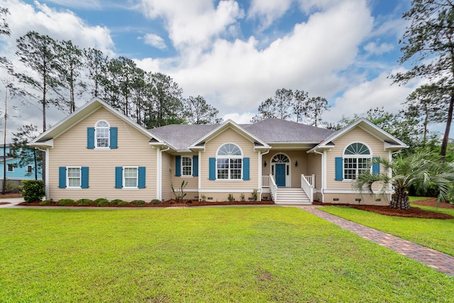 287 Commonwealth Rd, Mount Pleasant, SC 29466 - single story home featuring a front lawn and crawl space