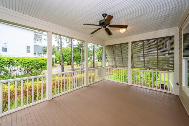 287 Commonwealth Rd, Mount Pleasant, SC 29466 - unfurnished sunroom with a ceiling fan