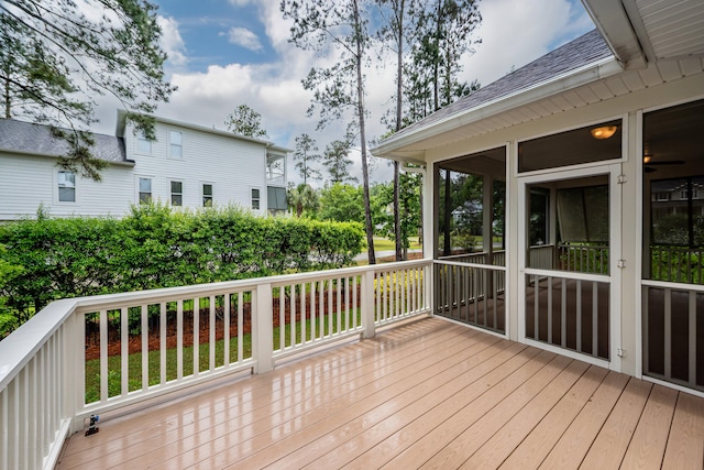 287 Commonwealth Rd, Mount Pleasant, SC 29466 - wooden terrace featuring a sunroom
