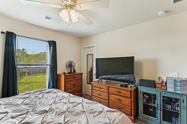 161 Brittondale Rd, Summerville, SC 29485 - bedroom with visible vents and a ceiling fan