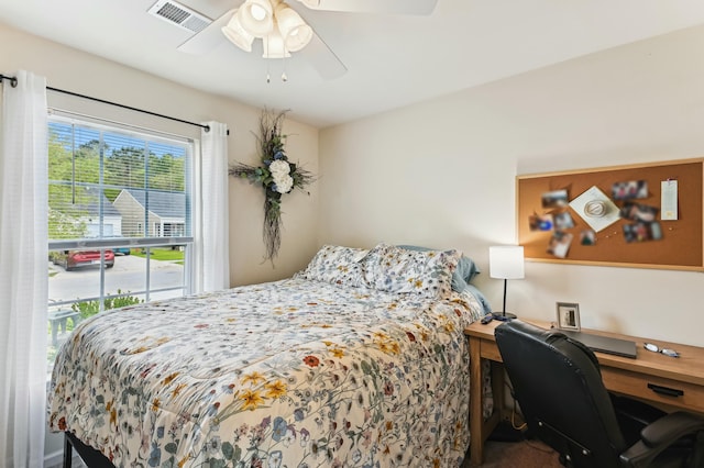 161 Brittondale Rd, Summerville, SC 29485 - bedroom with visible vents and ceiling fan