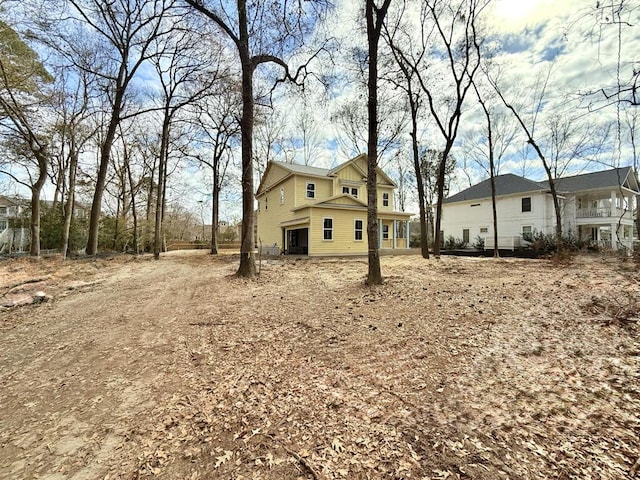 view of rear view of property