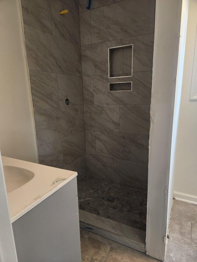 full bath featuring a shower stall