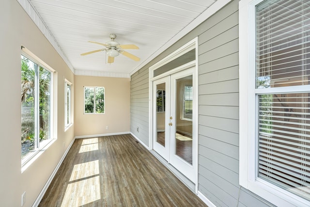 2301 N Creek Dr, Mount Pleasant, SC 29466 - unfurnished sunroom with french doors