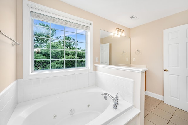 2301 N Creek Dr, Mount Pleasant, SC 29466 - bathroom featuring a whirlpool tub and tile patterned flooring
