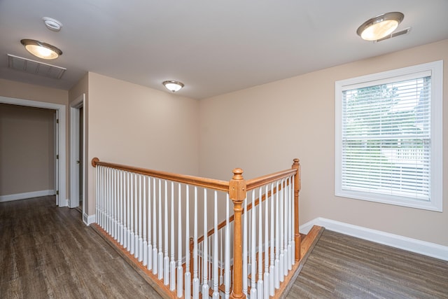 2301 N Creek Dr, Mount Pleasant, SC 29466 - corridor featuring wood finished floors, an upstairs landing, and baseboards