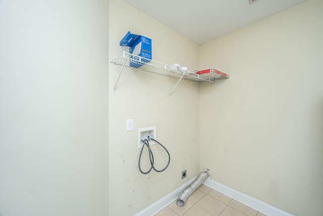 2301 N Creek Dr, Mount Pleasant, SC 29466 - laundry room with washer hookup, electric dryer hookup, baseboards, and light tile patterned floors