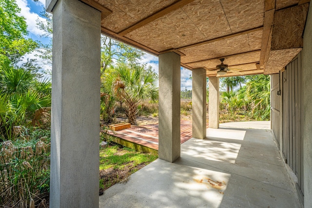 2301 N Creek Dr, Mount Pleasant, SC 29466 - view of patio featuring a ceiling fan