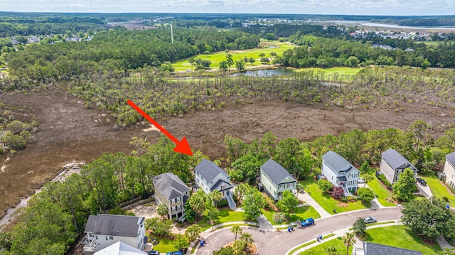 2301 N Creek Dr, Mount Pleasant, SC 29466 - aerial perspective of suburban area featuring a nearby body of water