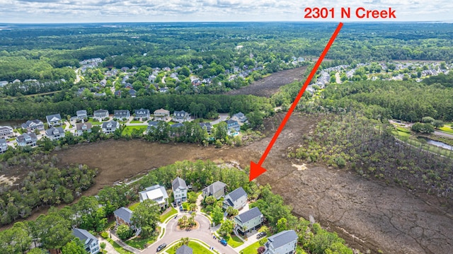 2301 N Creek Dr, Mount Pleasant, SC 29466 - view of property location with nearby suburban area and a heavily wooded area