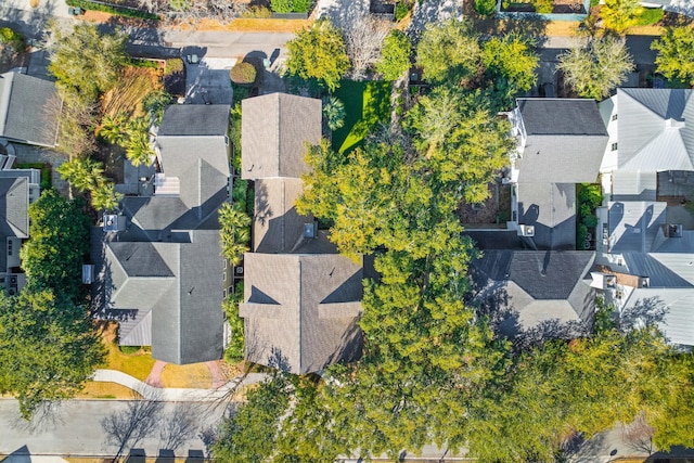 bird's eye view with a residential view