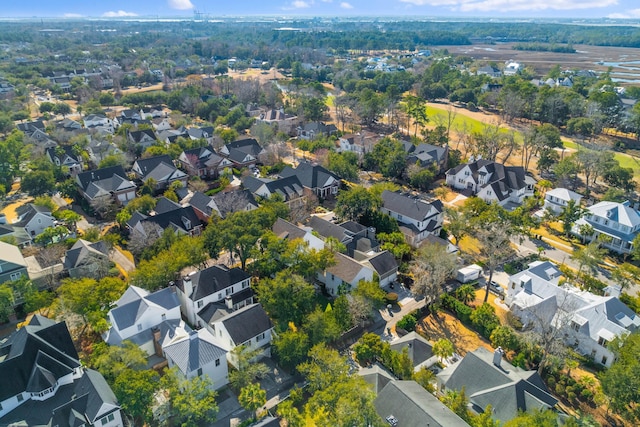 drone / aerial view with a residential view