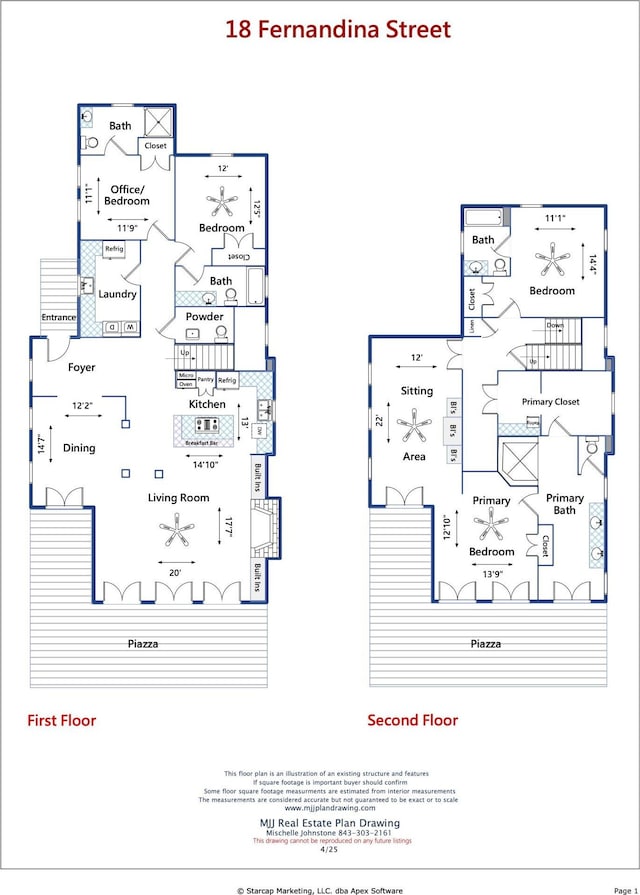 18 Fernandina St, Mount Pleasant, SC 29464 - home floor plan