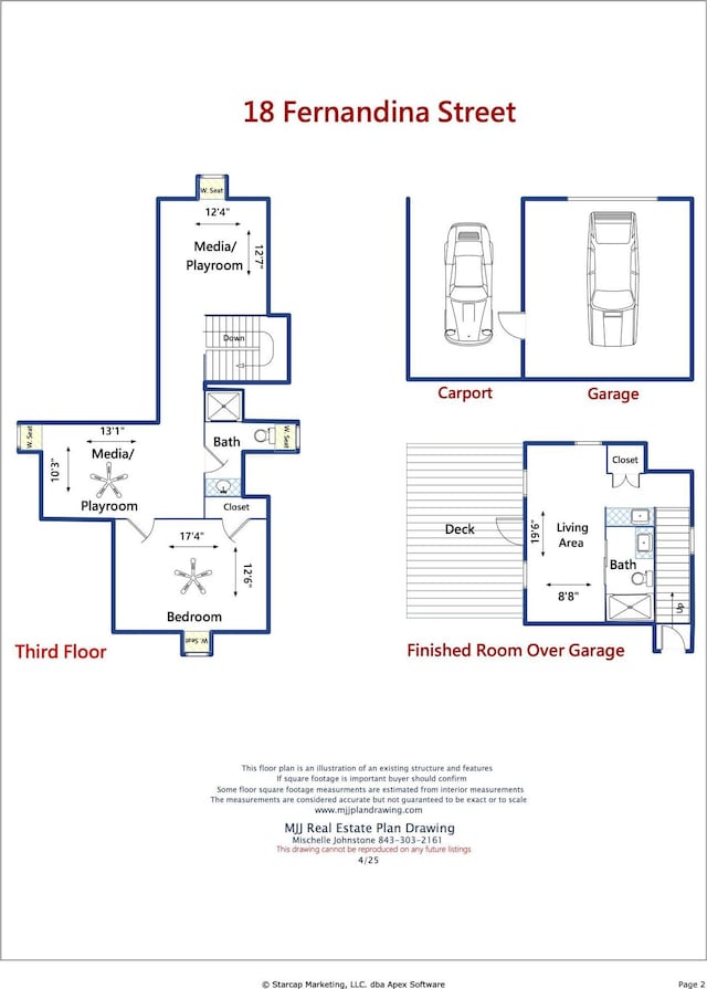18 Fernandina St, Mount Pleasant, SC 29464 - home floor plan
