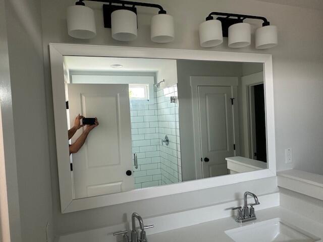 4126 Ohear Ave, North Charleston, SC 29406 - bathroom with a stall shower and vanity