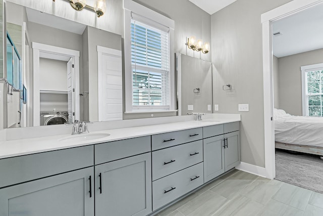 bathroom featuring vanity