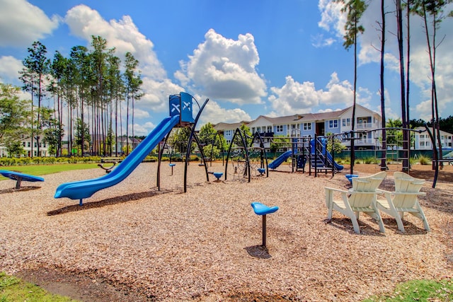 view of jungle gym