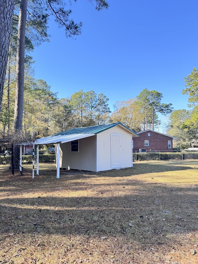 view of outbuilding