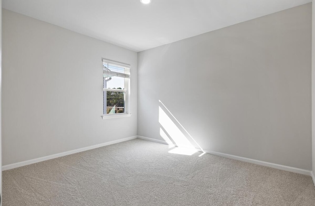 spare room with carpet floors