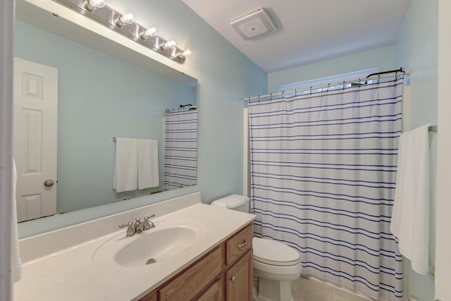 5105 Parrum Ct, Summerville, SC 29485 - bathroom with vanity, tile patterned flooring, and curtained shower
