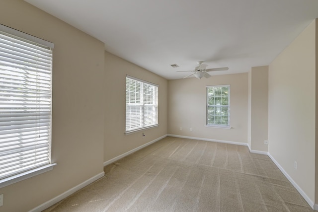 5105 Parrum Ct, Summerville, SC 29485 - empty room featuring a ceiling fan and light colored carpet